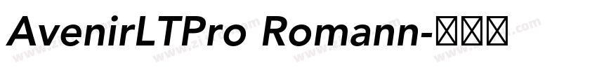 AvenirLTPro Romann字体转换